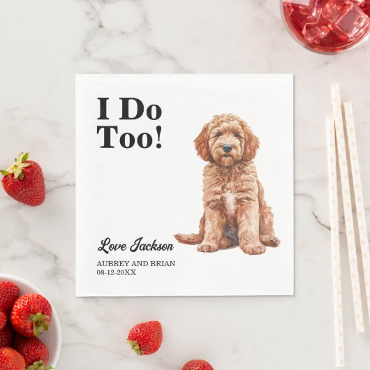 Ik ook! Goldendoodle Dog Pet Servet (Insitu)