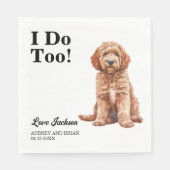 Ik ook! Goldendoodle Dog Pet Servet (Voorkant)