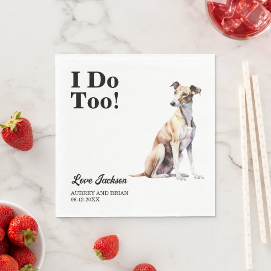 Ik ook! Hond Dier Greyhound Servet (Insitu)