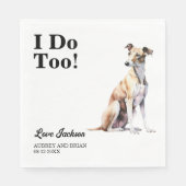 Ik ook! Hond Dier Greyhound Servet (Voorkant)