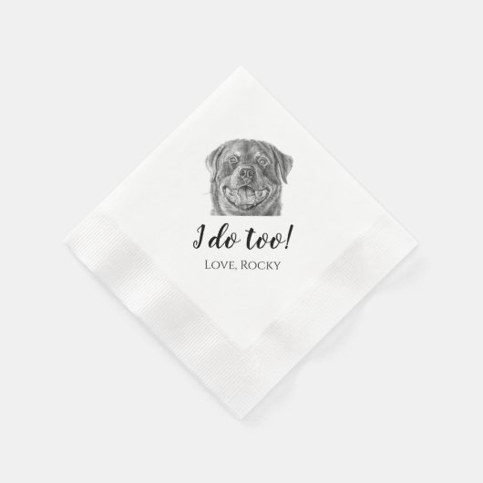 Ik ook! Honden Thema Bruiloft Feest Servetten Rott (Hoek)