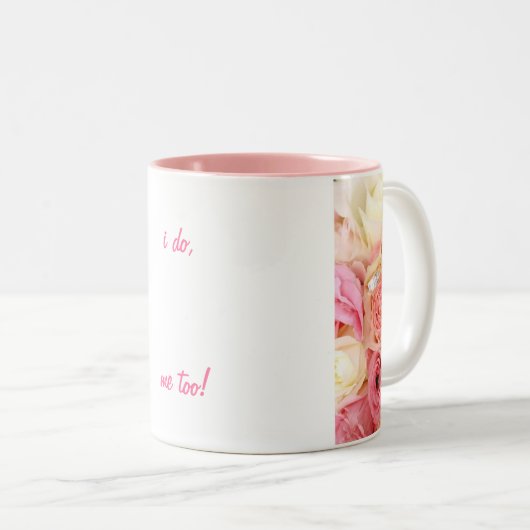 ik ook , ik . tweekleurige koffiemok (Voorkant rechts)