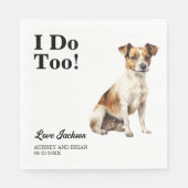 Ik ook! Jack Russel Terrier Hond Huisdier Servet (Voorkant)