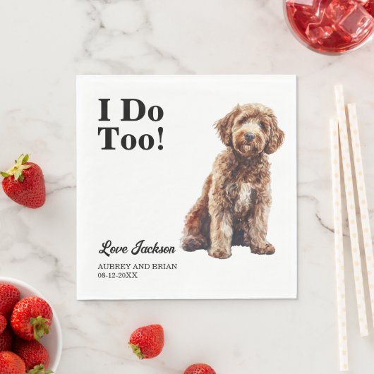 Ik ook! Labradoodle Hond Huisdier Servet (Insitu)