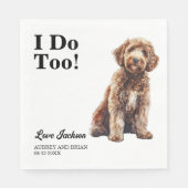 Ik ook! Labradoodle Hond Huisdier Servet (Voorkant)