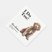 Ik ook! Labradoodle Hond Huisdier Servet (Hoek)