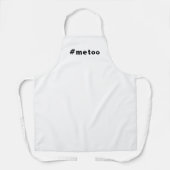 Ik ook, #metoo, trots zwart wit schort (Voorkant)