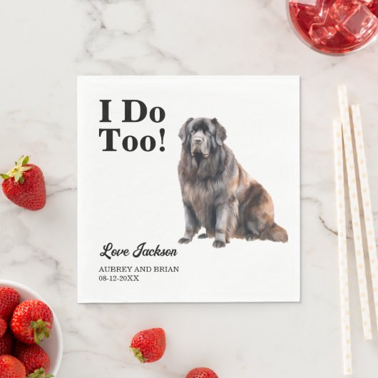 Ik ook! Newfoundlander Hond Dier Servet (Insitu)