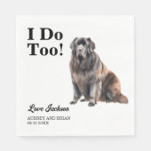 Ik ook! Newfoundlander Hond Dier Servet (Voorkant)