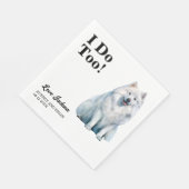 Ik ook! Samoyed-honden servetten met foto (Hoek)