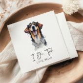 Ik ook! Sarabi Hond Pet Bruiloft Servet