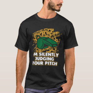 Ik oordeel in stilte over je stem zangcoach t-shirt