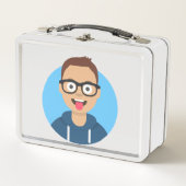 ik op alunch box (Voorkant)