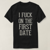 Ik op de eerste date t-shirt (Design voorkant)