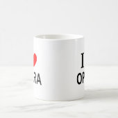 Ik ❤️ OPERA Ik HOU VAN OPERA Ik HEB OPERA LIEF Koffiemok (Center)