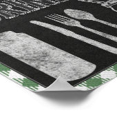 Ik organiseer een BBQ-feest Groene Food Bar Eten & Poster (Hoek)