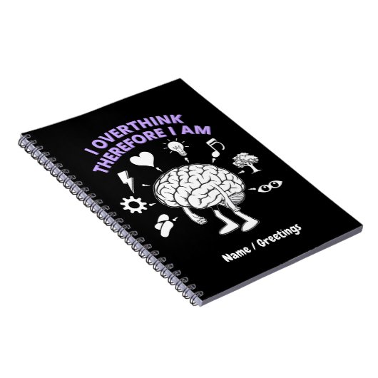 Ik overdenk daarom dat ik een grappige gewoonte be notitieboek (Rechterzijde)