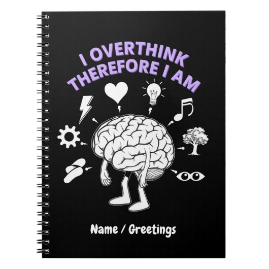 Ik overdenk daarom dat ik een grappige gewoonte be notitieboek (Voorkant)