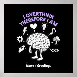 Ik overdenk daarom dat ik een grappige gewoonte be poster