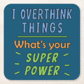 Ik overdenk dingen kartonnen onderzetters (Voorkant)