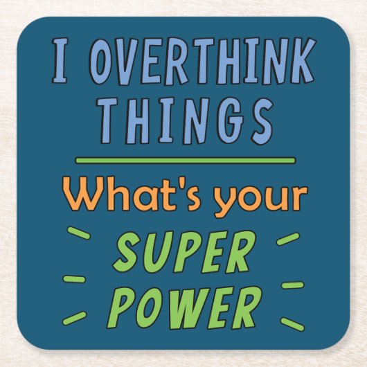 Ik overdenk dingen kartonnen onderzetters (Voorkant)