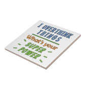 Ik overdenk dingen tegeltje (Zijkant)