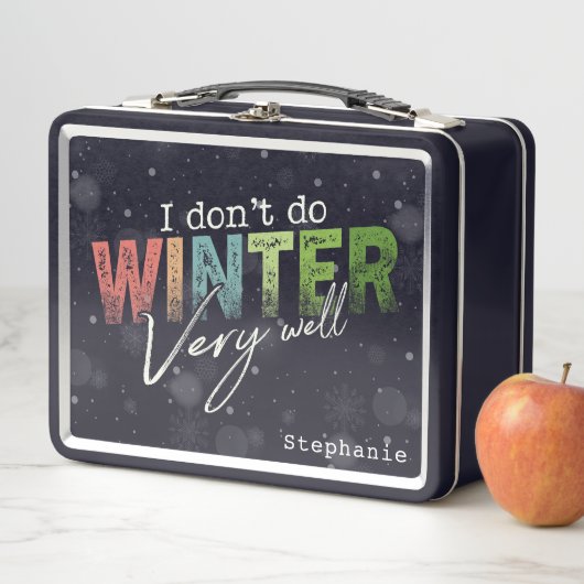 Ik overleef de winter niet zo goed Grappige winter (In situ)