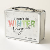 Ik overleef de winter niet zo goed Grappige winter (Achterkant)