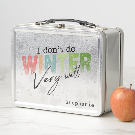 Ik overleef de winter niet zo goed Grappige winter (In situ)