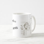 Ik overleef op koffie en traumabanden koffie mok (Voorkant rechts)