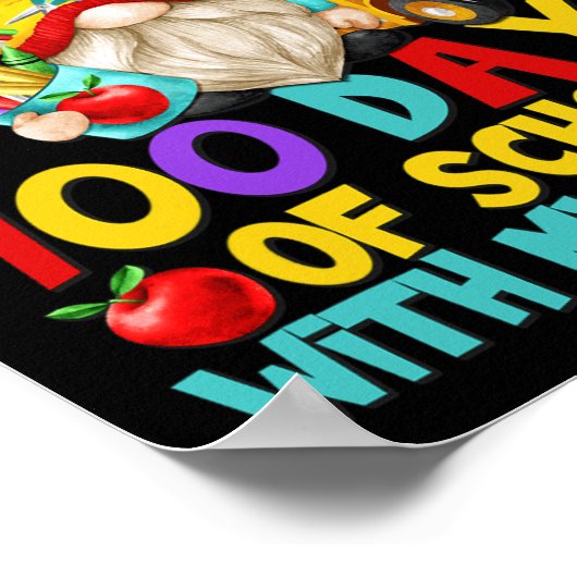 Ik overleefde 100 dagen school voor leuke schoolbu poster (Hoek)