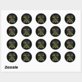 Ik overleefde 100 dagen van 1e klas 100e dag van d ronde sticker (Vel)