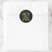 Ik overleefde 100 dagen van 1e klas 100e dag van d ronde sticker (Tas)