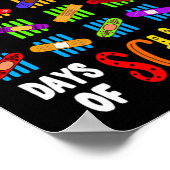 Ik overleefde 100 dagen van schoolleraar en Kinder Poster (Hoek)