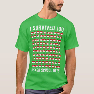 Ik overleefde 100 gemaskerde schooldagen V T-shirt