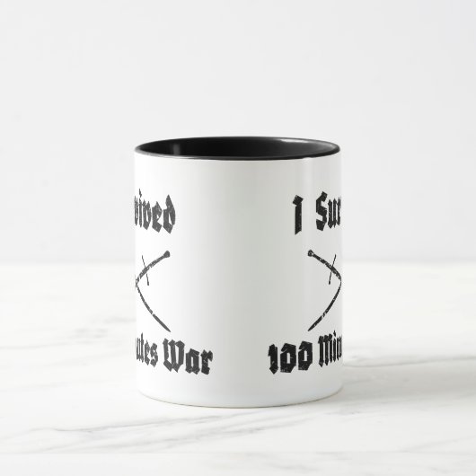 Ik overleefde 100 minuten Mok (Midden)