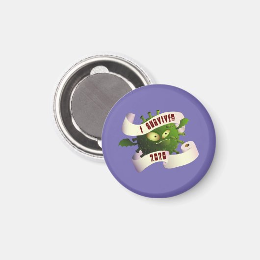 Ik overleefde 2020 magneet (Voorkant / Achterkant)