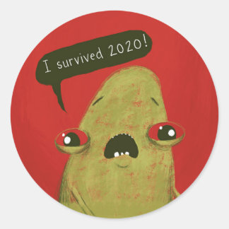 Ik overleefde 2020 sticker Gregg van Laura Irrgang