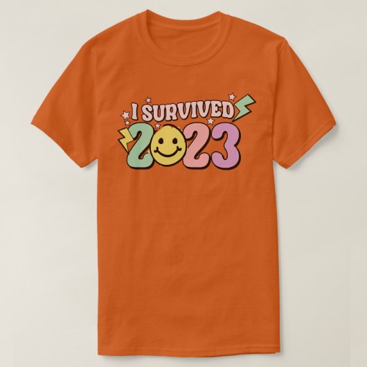 Ik overleefde 2023 t-shirt (Design voorkant)