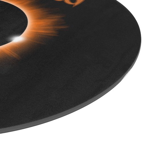 Ik overleefde 2024 Solar Eclipse snijplank (Hoek)