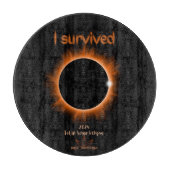 Ik overleefde 2024 Solar Eclipse snijplank (Voorkant)