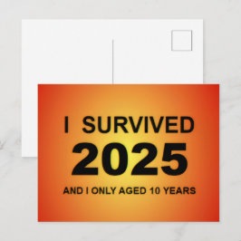 Ik overleefde 2025  briefkaart
