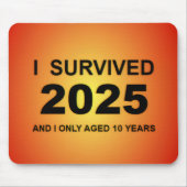 Ik overleefde 2025 muismat (Voorkant)