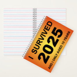 Ik overleefde 2025 notitieboek
