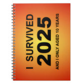 Ik overleefde 2025 notitieboek (Voorkant)