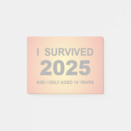 Ik overleefde 2025  post-it® notes