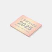 Ik overleefde 2025  post-it® notes (Schuin)