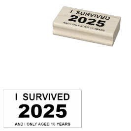 Ik overleefde 2025 rubberstempel