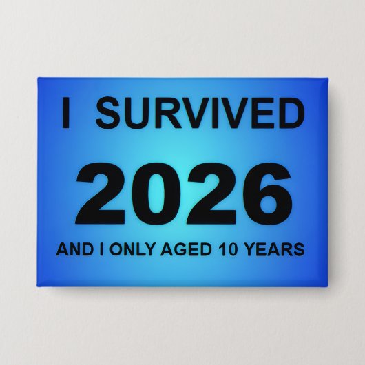 Ik overleefde 2026 button (Voorkant)