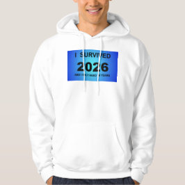 Ik overleefde 2026 hoodie
